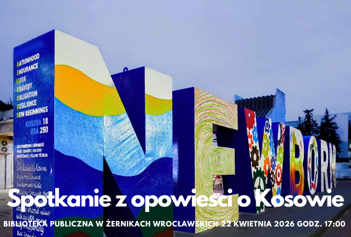 Rosela Ciko Spotkanie o Kosowie Biblioteka Publiczna w Żernikach Wrocławskich Joga w Albanii