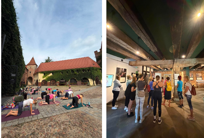 Joga w Arsenale Miejskim Joga w Muzeum Wrocław Rosela Ciko